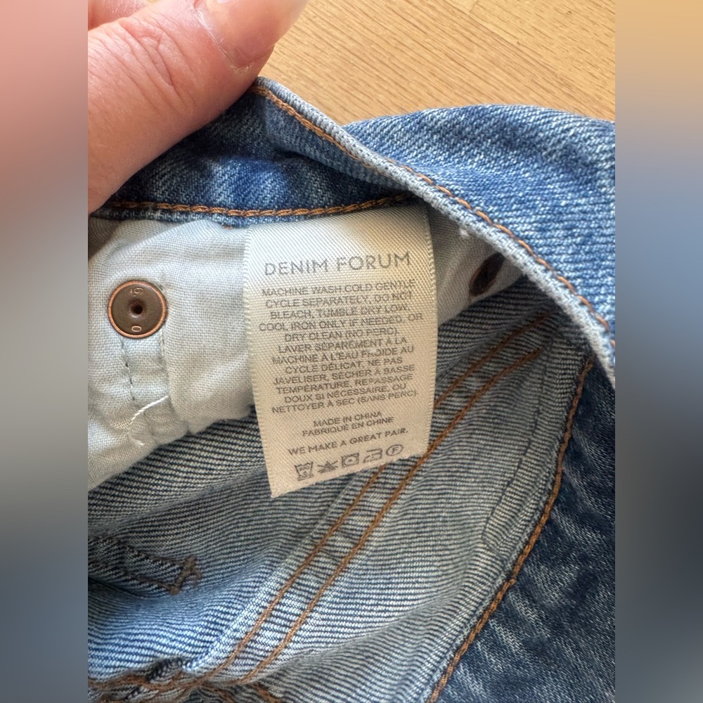 Aritzia Denim Forum The Arlo High Rise Straight Jeans Size 25/28L - Picture 13 of 13